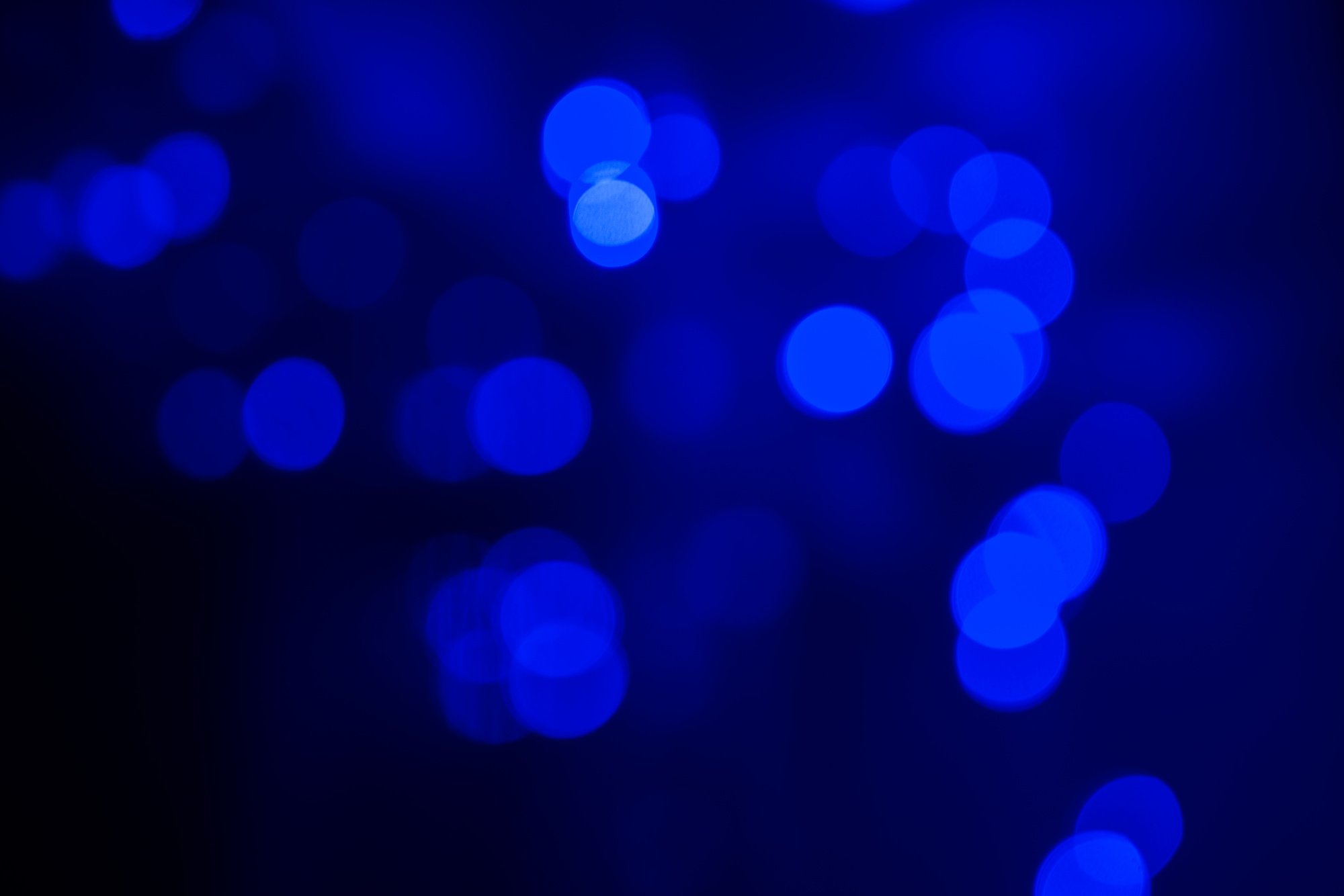 blurred blue lights